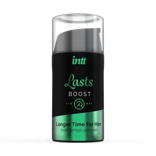 Пролонгатор для чоловіків Intt Lasts Boost (15 мл) з екстрактом гвоздики та м'яти ON0095 фото