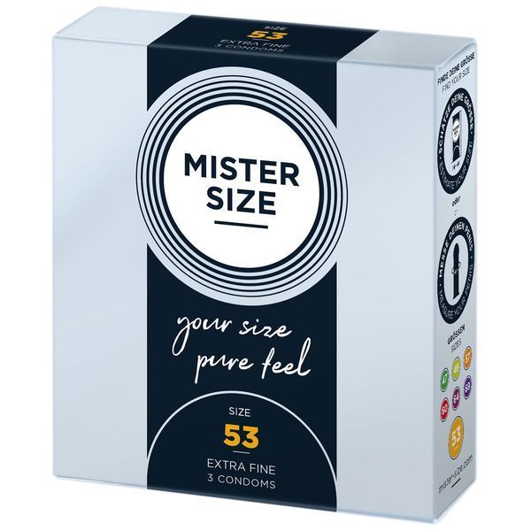 Mister Size - pure feel - 53 (3 condoms), товщина 0,05 мм ON0174 фото