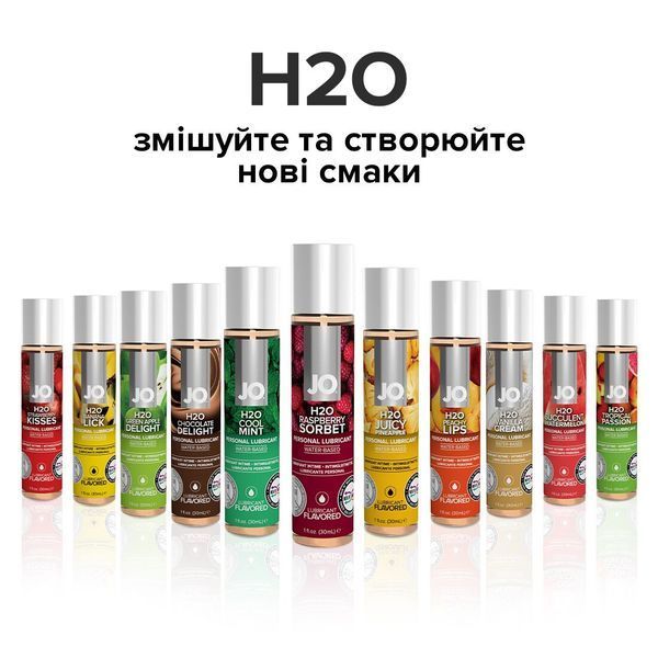 Змазка на водній основі System JO H2O &mdash; Raspberry Sorbet без цукру, рослинний гліцерин ON0215 фото