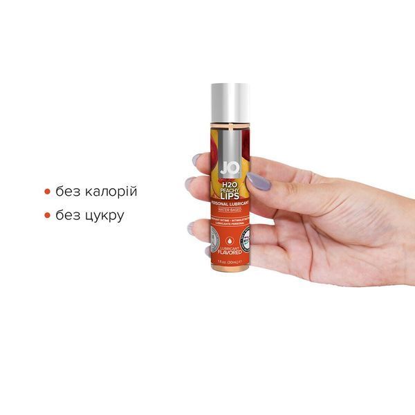 Змазка на водній основі System JO H2O &mdash; Peachy Lips без цукру, рослинний гліцерин ON0221 фото