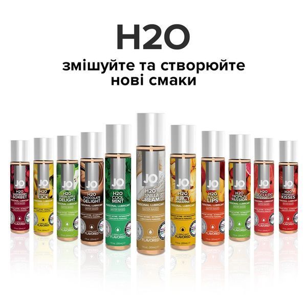 Змазка на водній основі System JO H2O &mdash; Vanilla Cream без цукру, рослинний гліцерин ON0222 фото