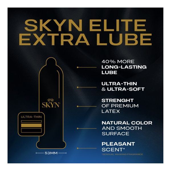 SKYN Elite Extra Lube Non-Latex Condo ON0528 фото