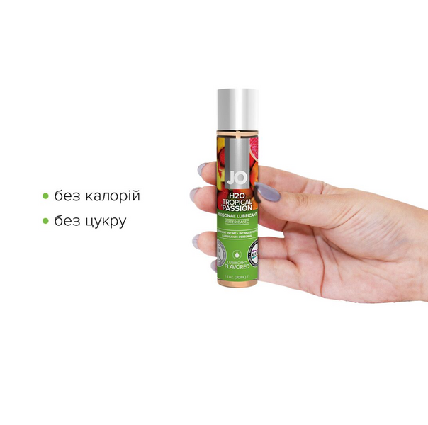 Змазка на водній основі System JO H2O &mdash; Tropical Passion без цукру, рослинний гліцерин ON0249 фото